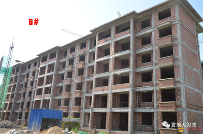 置地大舆城2017年最新工程进度播报(2) 内外墙粉刷工程稳步推进